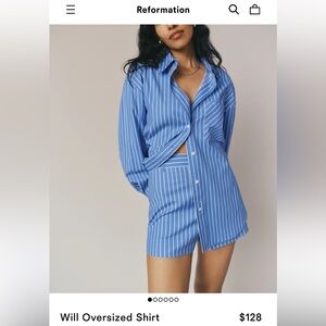 Reformation Oversized Button up